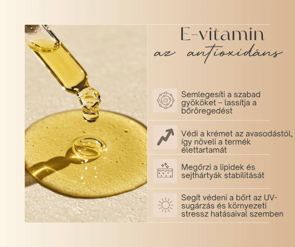 E-vitamin – a Skinett eredeti összetevőismertetője