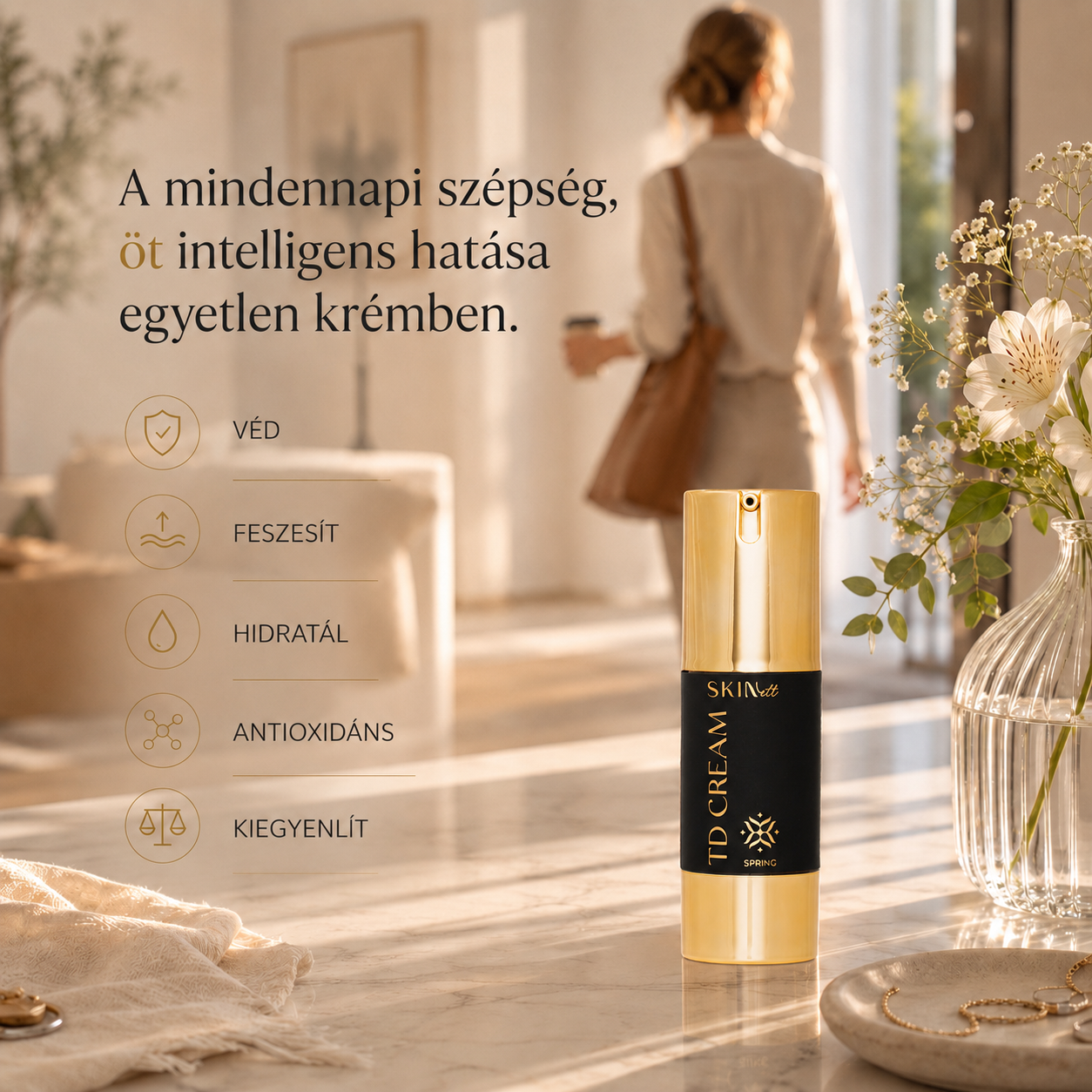 SKINett TD cream Summer termékfotó öt intelligens hatása